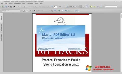 Ekrano kopija Master PDF Editor Windows 10