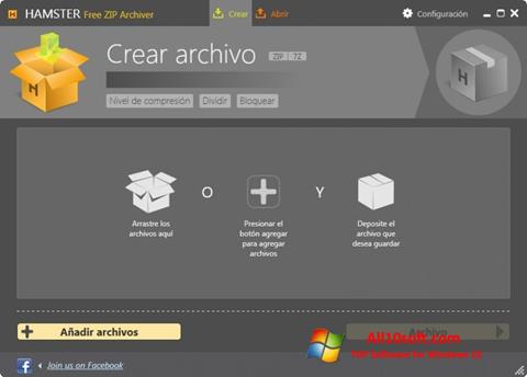 Ekrano kopija Hamster Free ZIP Archiver Windows 10