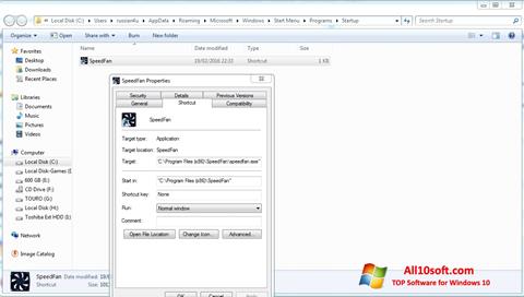 Ekrano kopija SpeedFan Windows 10