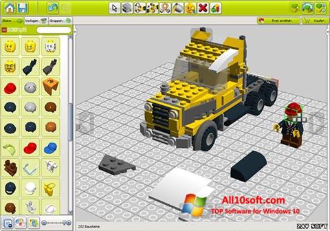 Ekrano kopija LEGO Digital Designer Windows 10