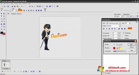 Ekrano kopija Ulead GIF Animator Windows 10
