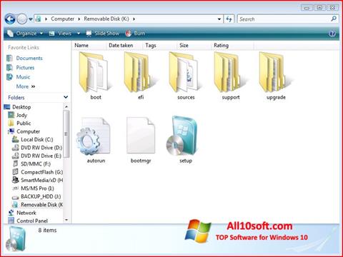 Ekrano kopija Windows 7 USB DVD Download Tool Windows 10