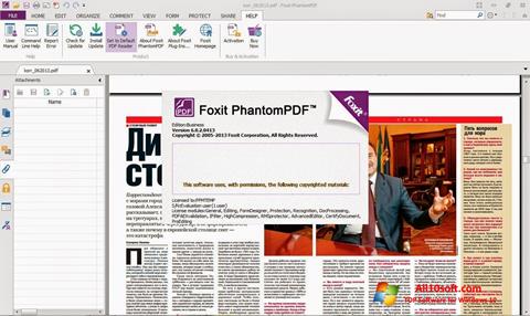 Ekrano kopija Foxit Phantom Windows 10