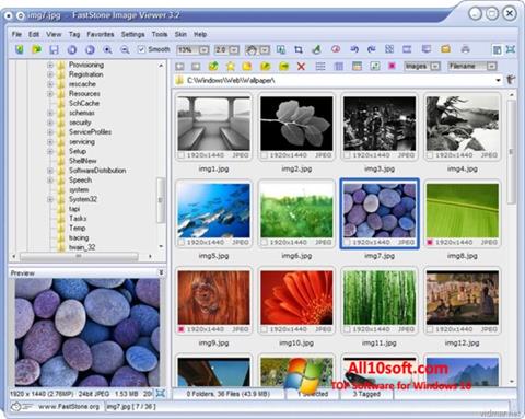 Ekrano kopija FastStone Image Viewer Windows 10