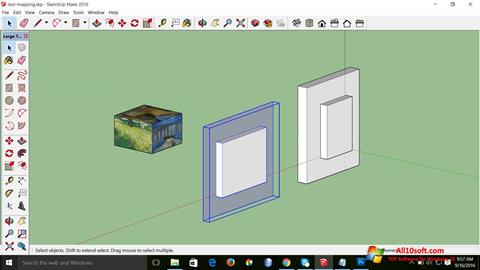 Ekrano kopija SketchUp Make Windows 10
