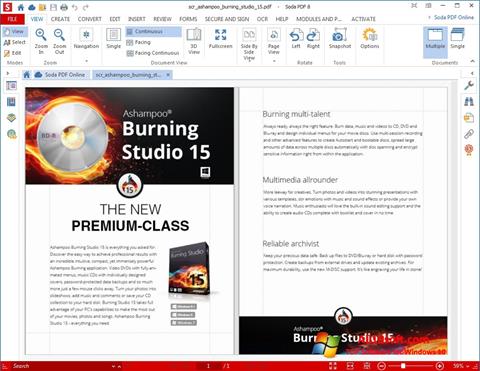 Ekrano kopija Soda PDF Windows 10