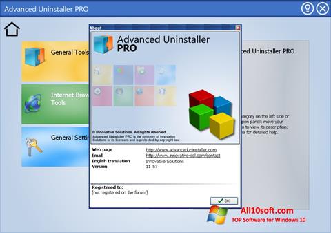 Ekrano kopija Advanced Uninstaller PRO Windows 10