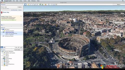 Ekrano kopija Google Earth Windows 10