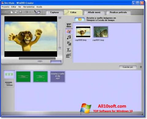 Ekrano kopija WinDVD Creator Windows 10