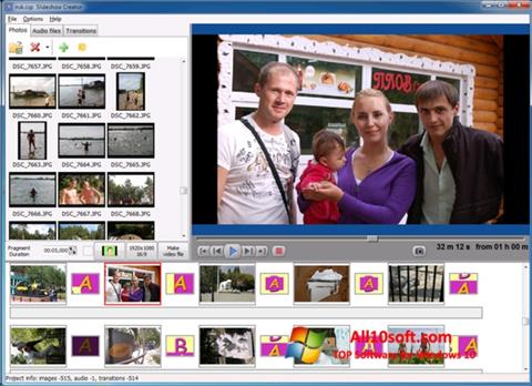 Ekrano kopija Bolide Slideshow Creator Windows 10