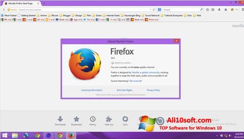 Ekrano kopija Mozilla Firefox Offline Installer Windows 10