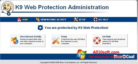 Ekrano kopija K9 Web Protection Windows 10