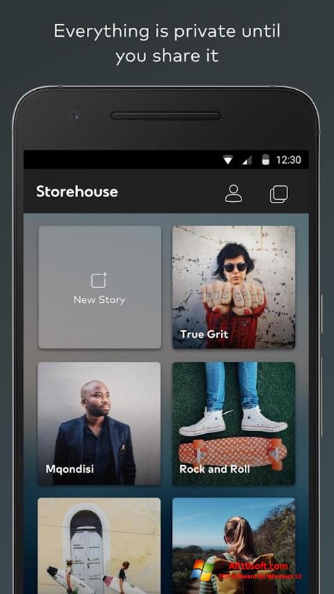 Ekrano kopija StoreHouse Windows 10