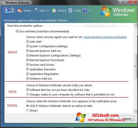 Ekrano kopija Windows Defender Windows 10