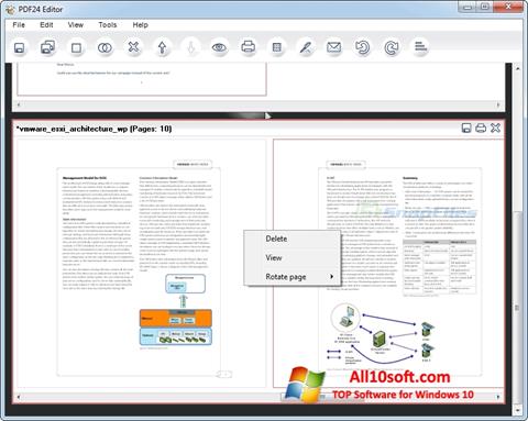 Ekrano kopija PDF24 Creator Windows 10