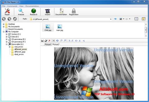 Ekrano kopija File Repair Windows 10