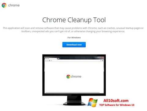 Ekrano kopija Chrome Cleanup Tool Windows 10