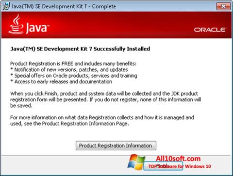 Ekrano kopija Java Windows 10