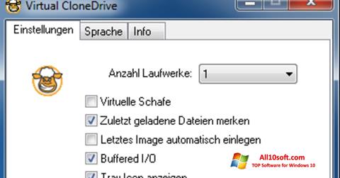 Ekrano kopija Virtual CloneDrive Windows 10