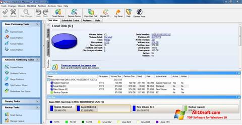 Ekrano kopija Paragon Hard Disk Manager Windows 10