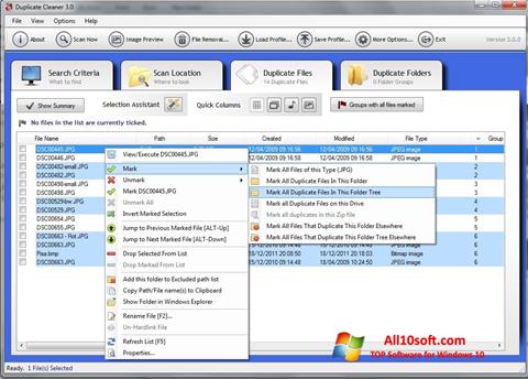 Ekrano kopija Duplicate Cleaner Windows 10