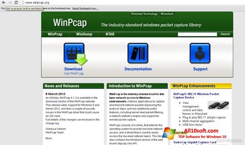 Ekrano kopija WinPcap Windows 10