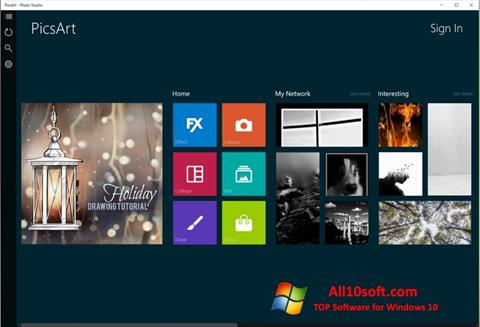 Ekrano kopija PicsArt Windows 10