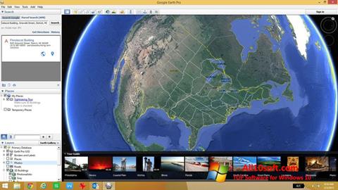 Ekrano kopija Google Earth Pro Windows 10