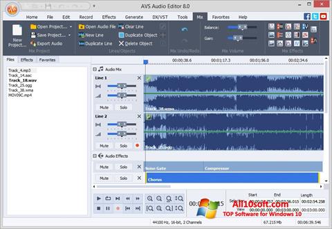 Ekrano kopija AVS Audio Editor Windows 10