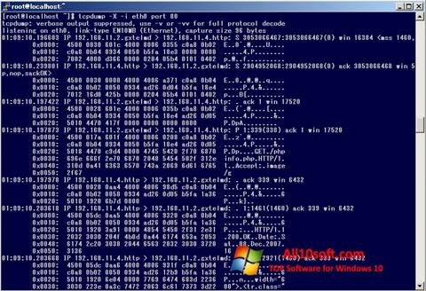 Ekrano kopija TCPDUMP Windows 10