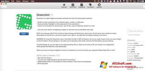 Ekrano kopija Greenshot Windows 10