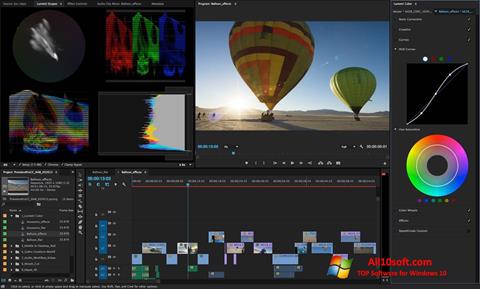Ekrano kopija Adobe Premiere Pro CC Windows 10