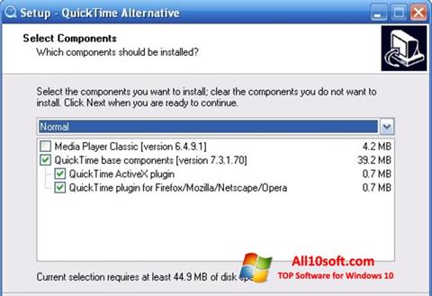 Ekrano kopija QuickTime Alternative Windows 10