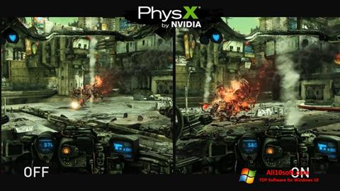 Ekrano kopija NVIDIA PhysX Windows 10