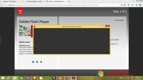 Ekrano kopija Adobe Flash Player Windows 10