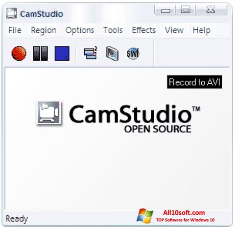 Ekrano kopija CamStudio Windows 10