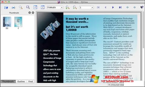 Ekrano kopija DjView Windows 10