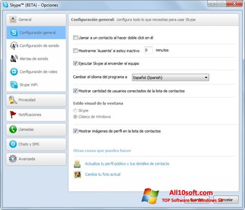 Ekrano kopija Skype Beta Windows 10