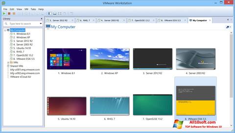 Ekrano kopija VMware Workstation Windows 10