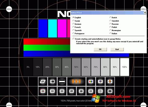 Ekrano kopija Nokia Monitor Test Windows 10