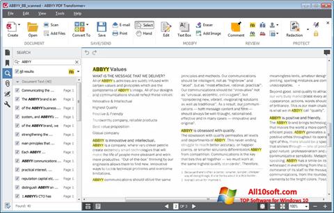 Ekrano kopija ABBYY PDF Transformer Windows 10